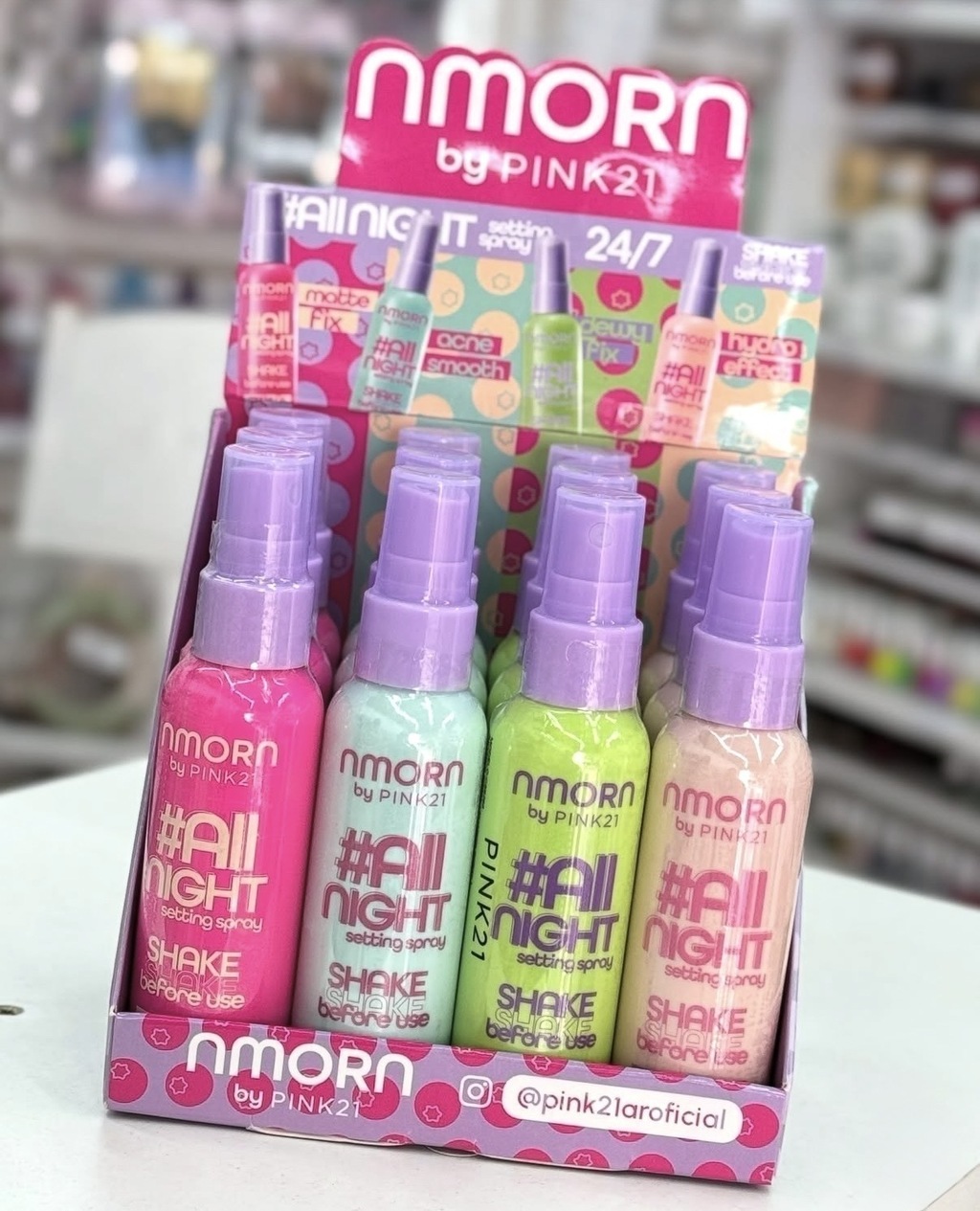 Fijador de maquillaje Amora - Pink 21