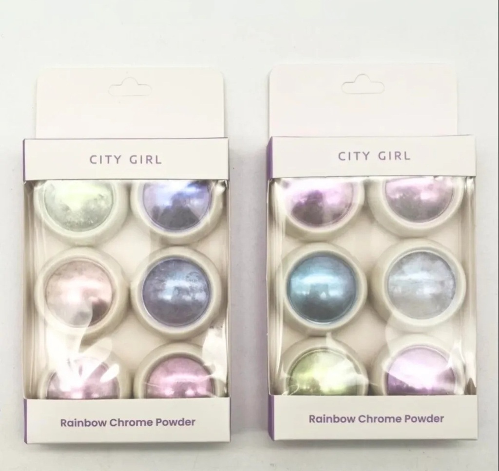 Polvo para uñas efecto aurora City Girl