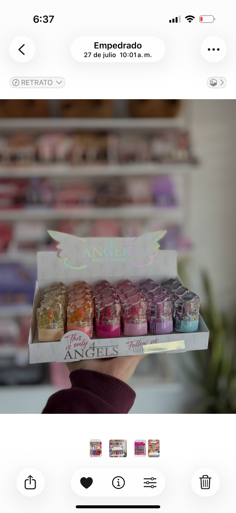 Brillo labial 4angels heladito
