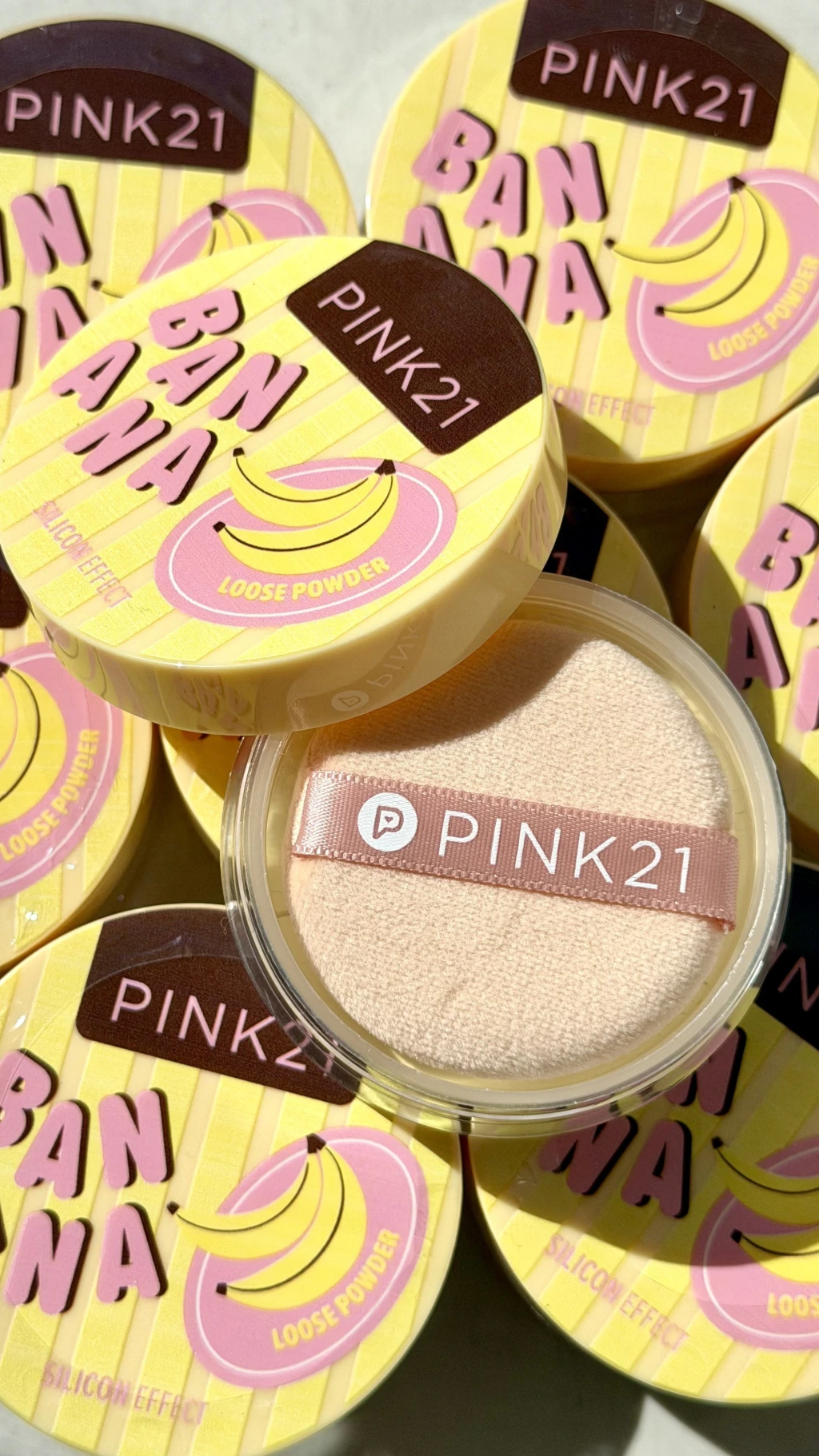 Polvo banana loose powder - Pink 21 silicon efect